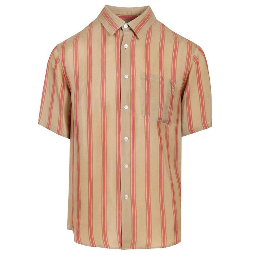 Saint Laurent Men Striped Shirt